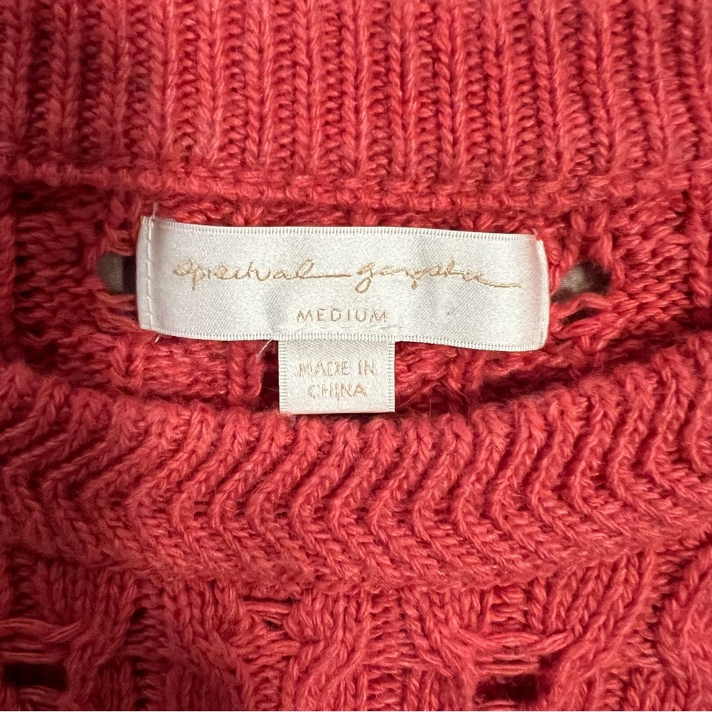Spiritual Gangster Coral Cable Knit Sweater - Picture 2 of 6